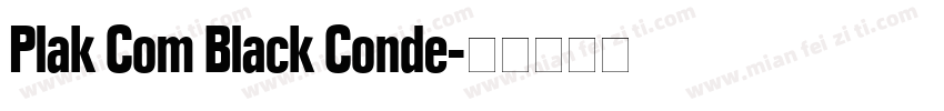Plak Com Black Conde字体转换